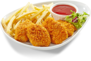 Imagem do lanche Nugget.